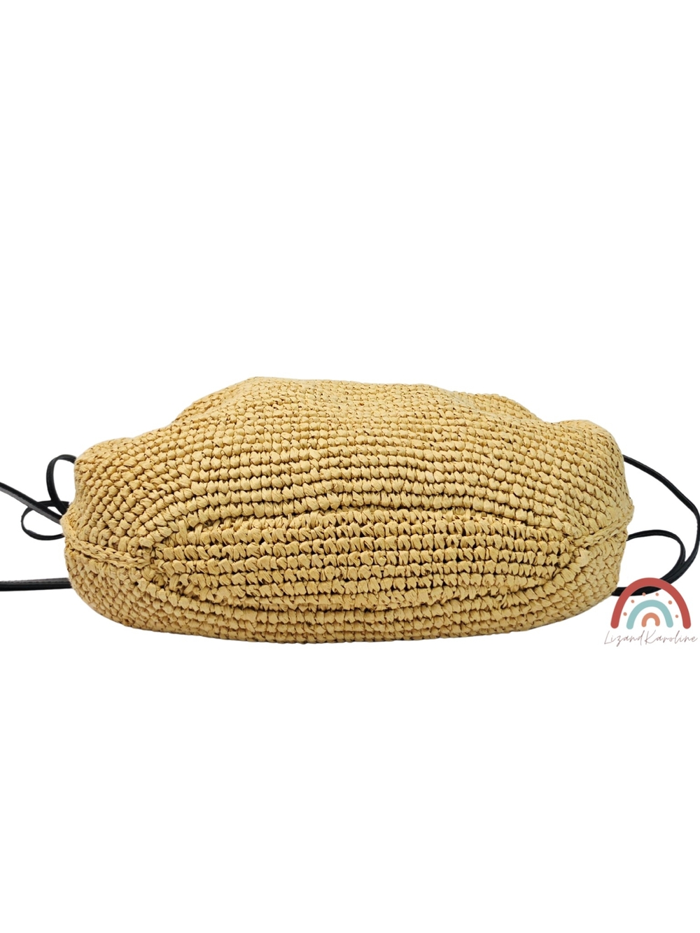 Madewell The Camren Gathered Shoulder Bag in Natural Straw and Leather Trim - Picture 9 of 16